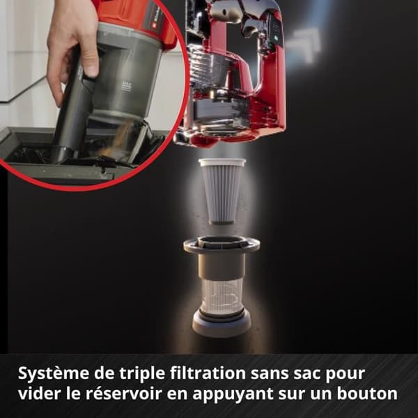 Dammsugare - Einhell - TE-SV 18 Li-Solo - Påslös - 0,6 L - ECO/BOOST