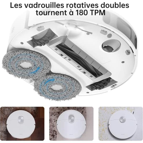 Dreame L10s Ultra Robot Vacuum Cleaner med en självrengöringsbas (dammande tömning, automatisk rengöring) AI -detekteringshinder