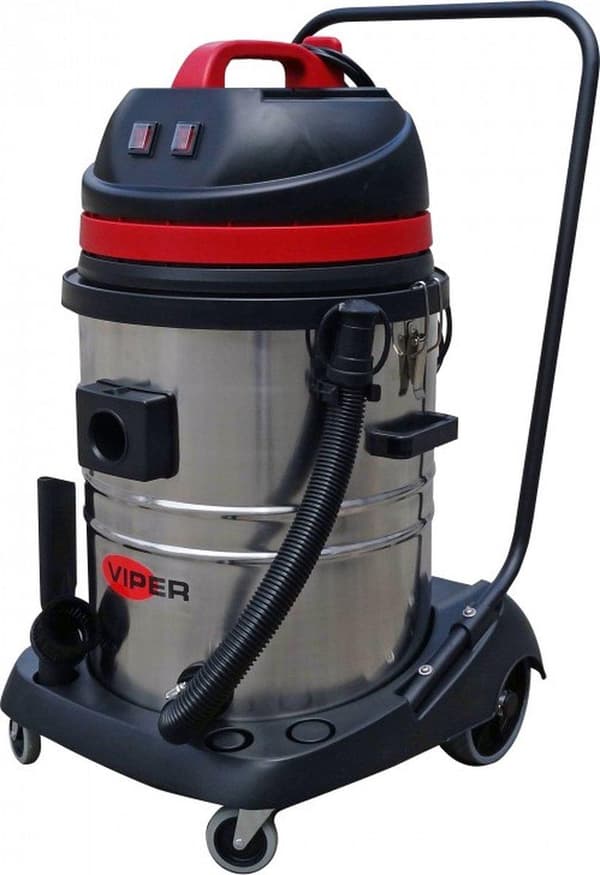 Våt- och torrdammsugare Nilfisk Viper LSU255-EU 2 motorer 55 l Svart, Röd, Rostfritt Stål