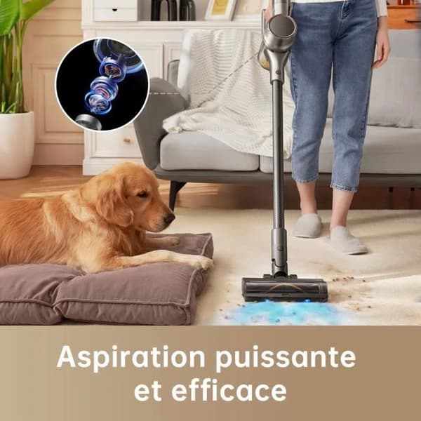 New Dreame R20 - Wireless Broom Vacuum Cleaner - Power 190AW - 90min Autonomy - Dirt Detection - LED Display