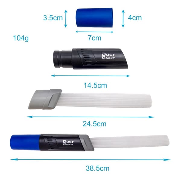 Støvsugertilbehør med tynt fleksibelt sugerør - 38,5 x 4 cm - For støvsugere med en diameter på 3,1 cm - Støvsugerbørste Rengjøringstilbehøret