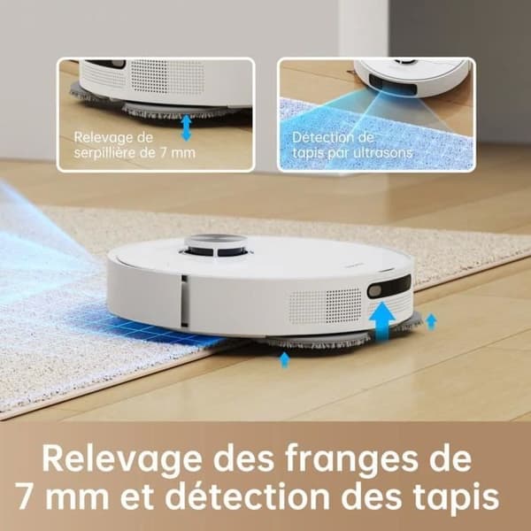 DREAME L10 Prime - Robotdammsugare - Automatisk rengöring - Autonomi 210 min - Sug 4000Pa - Tank 450mL