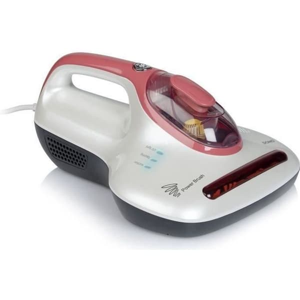 DOMO Power Brush dammsugare för säng och soffa - 350W påslös Röd, Vit
