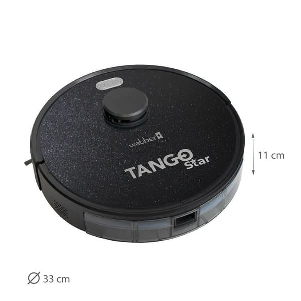 Robotstøvsuger WEBBER TANGO STAR - med moppe og UltraSCAN 360° laser