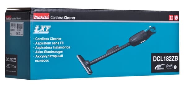 Makita DCL182ZB håndholdt støvsugerpose Sort, Blå