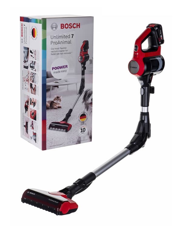 Bosch BBS711ANM stavvakuum/elektrisk kost Poseløs 0,3 L Sort, Rød, Rustfrit stål Sort, Rød, Rustfrit stål