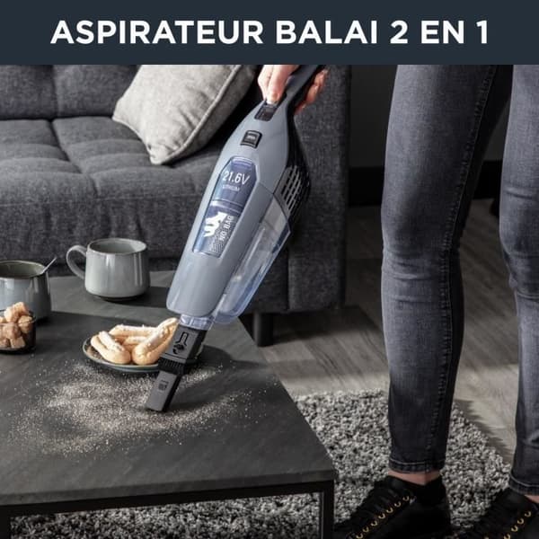 ROWENTA 2in1 sladdlös stickdammsugare, integrerad handdammsugare, autonomi upp till 75 min, lätt, LED-sughuvud RH6756WO