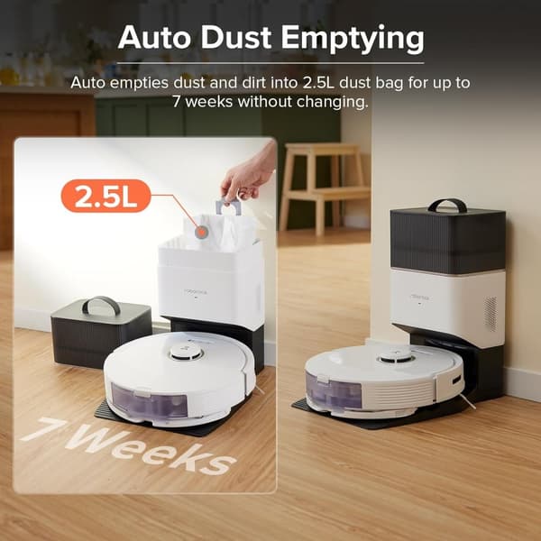 Roborock Q8 Max+ robotdammsugare - 5500PA dammsugare