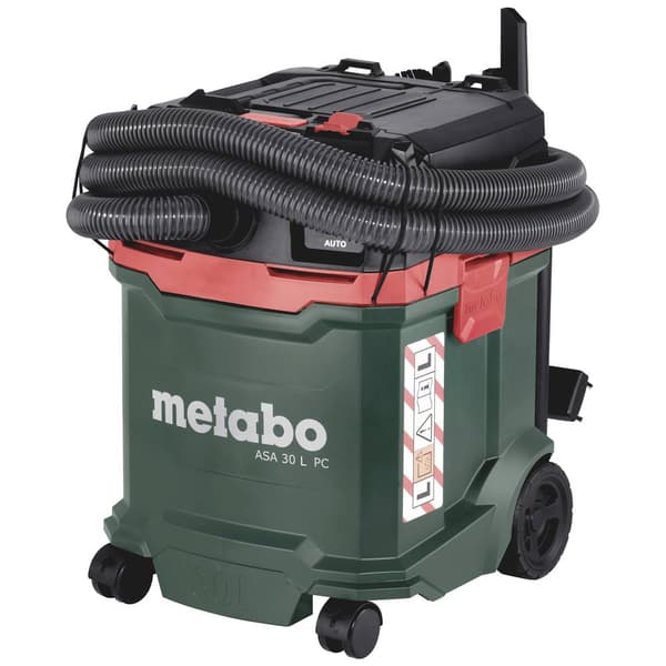 Metabo ASA 30 L PC 602086000 Grovdammsugare 1-pack 1200 W 30 l Dammklass L certifierad, antistatisk