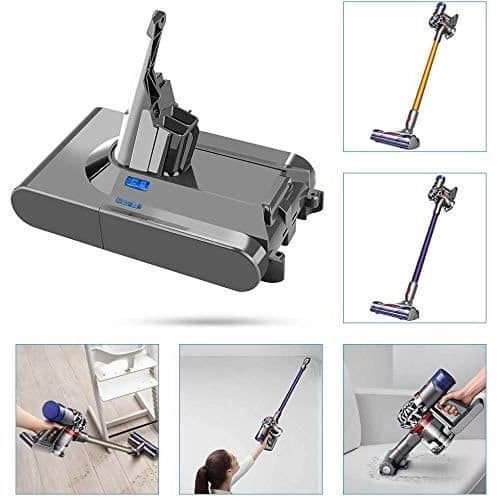 21,6V 3500mAh Li-ion ersättningsbatteri kompatibelt med Dyson V8-serien: V8 Absolute, Dyson V8 Animal, Dyson V8 Fluffy