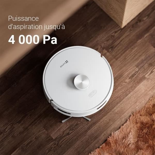 EZVIZ RE5 Plus - Robotdammsugare med Automatisk Avtappningsstation - LiDAR-Navigering - Hinderdetektering - 4000Pa