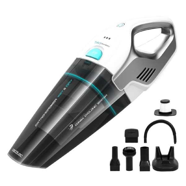 Cecotec Handheld vacuum cleaner with 7.4-V Li-Ion battery. Cordless cyclonic technology. For solids and liquids. 500 ml tank. Suitable for all surfac
