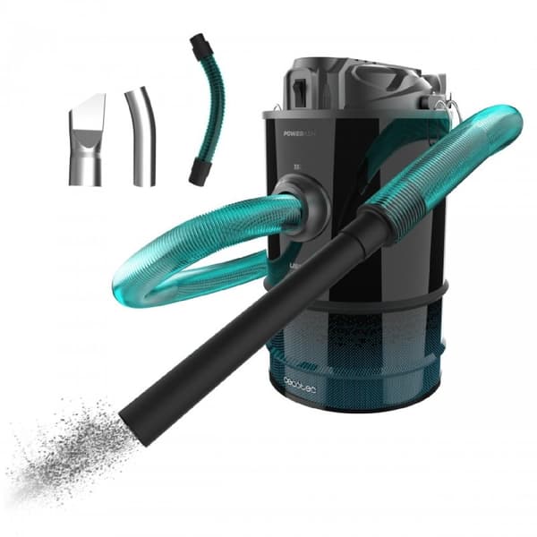 Cecotec Conga Ash 7000 Liberty ash vacuum cleaner, with 15-L capacity, 120 W, and great autonomy thanks to its 18 V battery. Svart, Blå