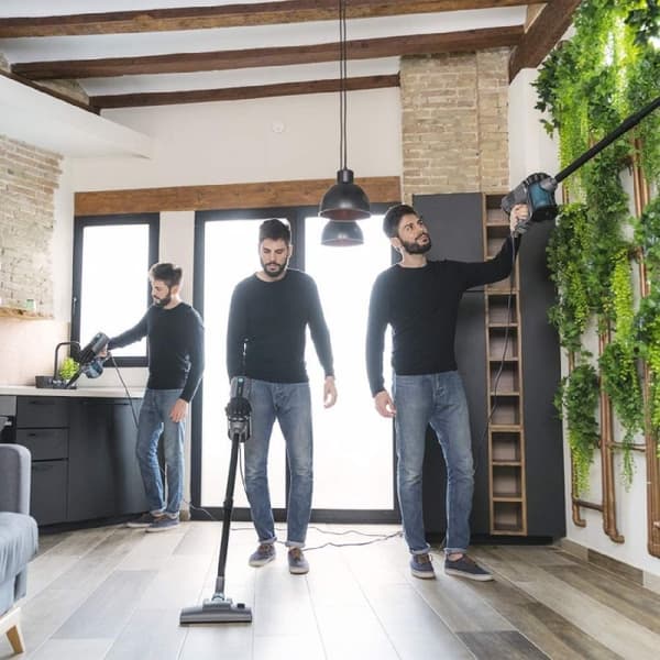 Cecotec 360-degree upright vacuum cleaner, 2 in 1. Handheld electric broom. Cyclonic technology. High-efficiency filter. 6-meter operating radius. Lo