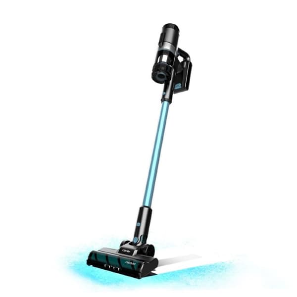 Cecotec 3-in-1 upright vacuum cleaner with parallel cyclone. 215 W power and 12 kPa. 60 minutes of autonomy. Jalisco brush and 500 ml tank.
