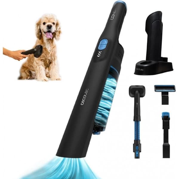 Cecotec Cecotec Conga Micro + Animal handheld vacuum cleaner with 200 W and 20 kPa suction power. 40 minute range. 2 power levels. With 2-in-1 access