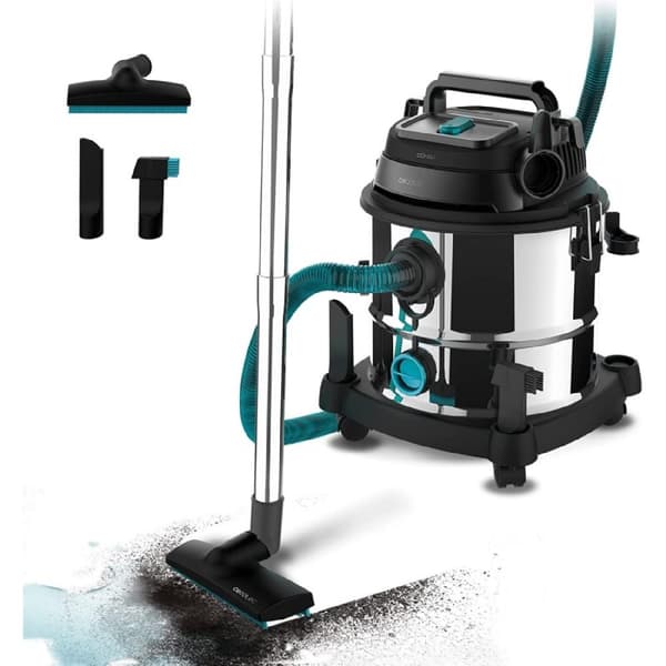 Cecotec Metal wet &amp; dry vacuum cleaner, highly durable and resistant, with a capacity of 20 l and 1400 W of power for perfect results.