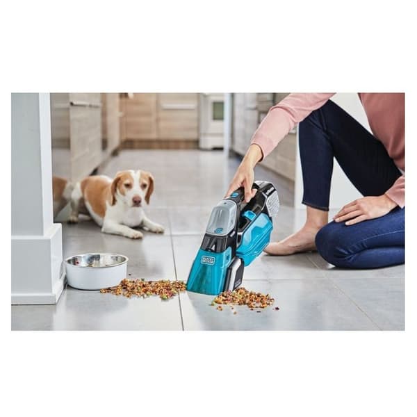 BLACK & DECKER - - Handdammsugare - 12V 2AH - Spillbuster - Autonomi 15 min - aqua/titan - BHSB320JPQW