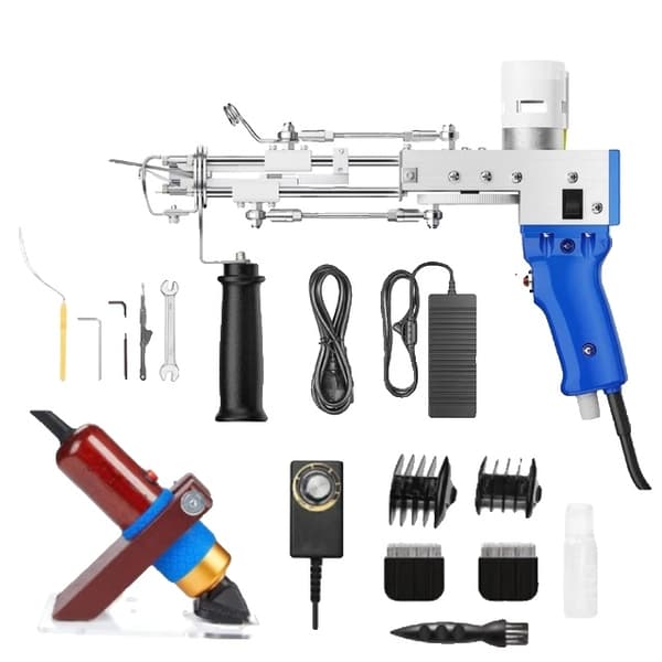 Nukkamattojen asetukset, trimmeri, maton nukkamatto., 2 in1Kit trimmeri, EU-liitin 220V Blue 2in1 EU Plug 220V