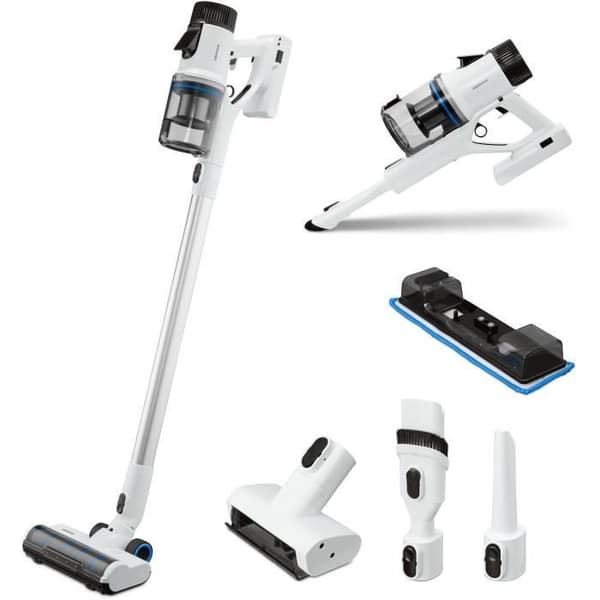 MEDION P350 - Sladdlös kvastdammsugare - Effekt 24 kPa / 350W - Dammsensor - HEPA H13 - LED-pekskärm