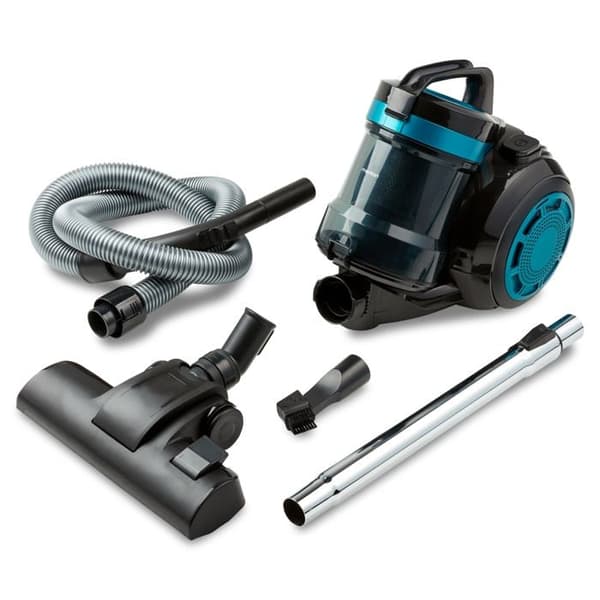 MEDION MD 19407 påslös cyklondammsugare - Effekt 800W - Dammbehållarens kapacitet 2 L - HEPA-filter - Integrerade tillbehör musta, Sininen