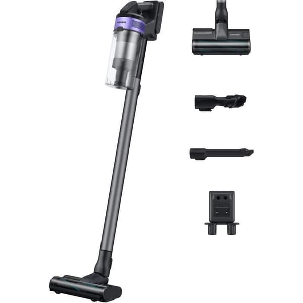 SAMSUNG Jet 75E Turbo VS20B75B1R4 - Dammsugare Broom - 200 AW Ström - 60 Minuters Drifttid - 2-i-1 Laddningsdocka