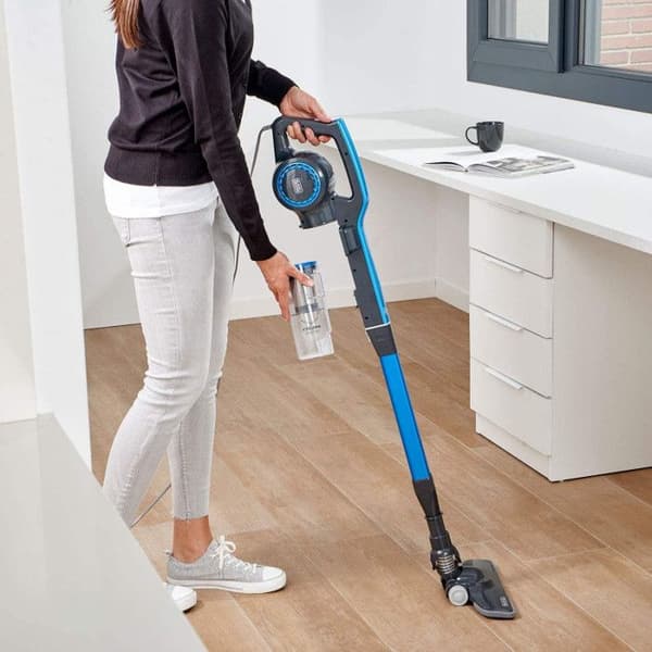 BLACK+DECKER BXVMS600E 600W upprättstående dammsugare, 3 i 1, 6m kabel, 650ml kapacitet, EPA-filter