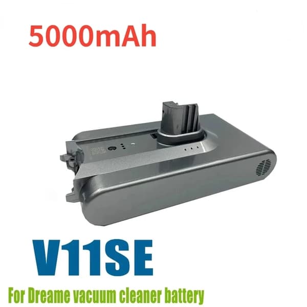 Ersättningsbatteri, kompatibelt med Dreame V11 V11SE V12, 18650 batteripaket, Dreame VVA1-5000mAh