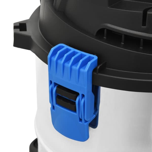 vidaXL våd-/tørstøvsuger 1200 W 20 l sølvfarvet -  Vand– & støvsugere