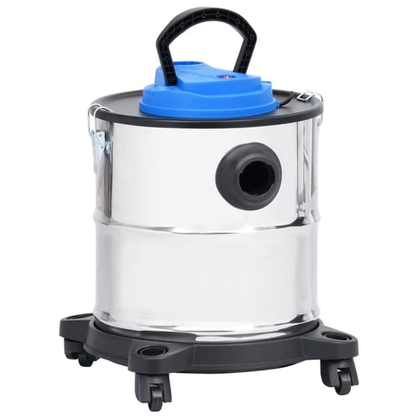 vidaXL askestøvsuger med HEPA-filter 1200 W 20 l rustfrit stål -  Vand– & støvsugere