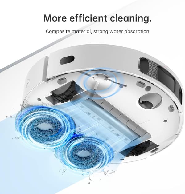 Erstatningsmoppepuder til Dreame L10s Pro Ultra Heat, X40 Ultra Robot Vacuum