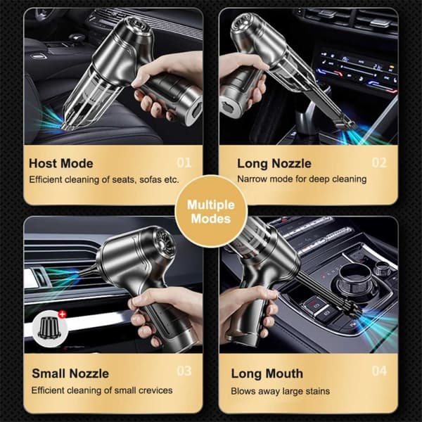 Mini Handheld Langaton 3-in-1 pölynimuri autoon