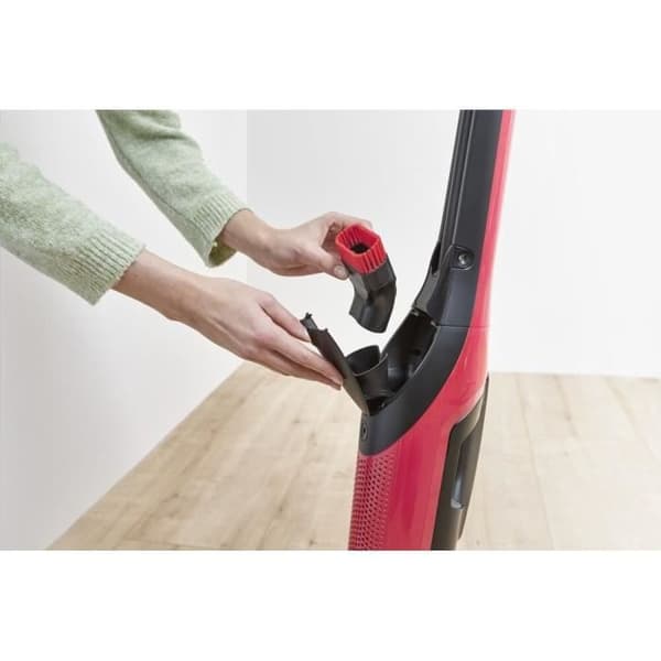 Bosch Serie 4 BBH3ZOO28 upprättstående dammsugare och elektrisk sopborste Batteri Torr Utan påse 0,4 l Svart, Röd 2,15 Ah