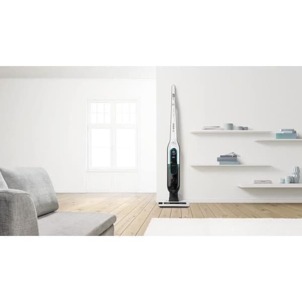 BOSCH BCH86HYG2 - Athlet - laddningsbar stickdammsugare - Serie 6 vit - 60 min körtid - 900 ml behållare - 2 hastigheter och turbo