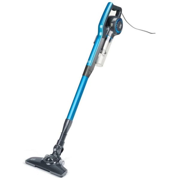 BLACK+DECKER BXVMS600E 600W upprättstående dammsugare, 3 i 1, 6m kabel, 650ml kapacitet, EPA-filter Svart, Blå
