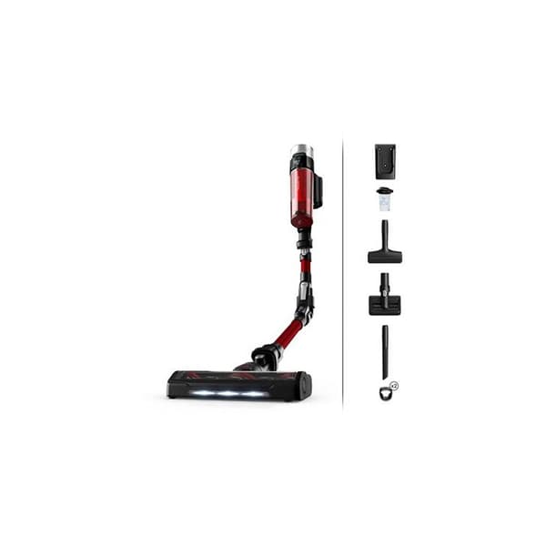 Äkta golvdammsugare - Rowenta - X-Force Flex Animal Care 9.60 - 100 Air Watts - 45 min autonomi - 0,4 L kapacitet Svart, Röd