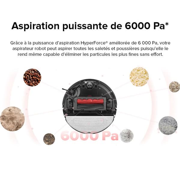 Roborock S8 -Vit Robotdammsugare- 6000Pa- Dubbelborste- Sonic Vibration- 3D Structured Light- S7 Upgrade