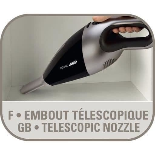 ROWENTA Extenso Cyclonic handdammsugare, effekt 7,2 V, autonomi 16 min AC476901