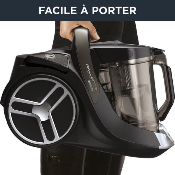 ROWENTA påslös dammsugare, Högpresterande, Tyst, Specifik för djurhår, Tillverkad i Frankrike, Silence Force Cyclonic RO7260EA