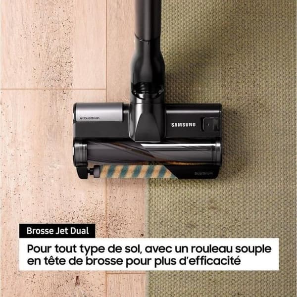 Kvastdammsugare med Clean Station SAMSUNG Bespoke Jet Plus Komplett VS20B95C43W - 210 AW