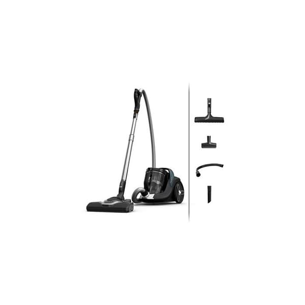 Säcklös dammsugare - ROWENTA - RO7C71EA - 500W - 2,5L - Miljövänlig och tyst Svart, Blå