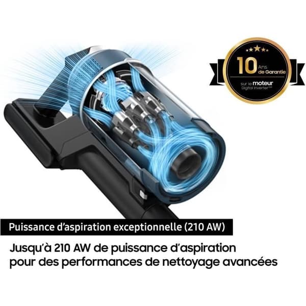 SAMSUNG Jet 95 Premium VS20C95EFTB - Stickdammsugare - 580 W - Blå