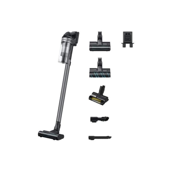SAMSUNG Jet 75E Complete VS20B75CR5 - Sladdlös kvastdammsugare - Effekt 200 AW - Autonomi 60 min - Väggstation - 3 borstar
