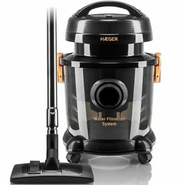 Støvsuger til pose Haeger VC-12W.044A 1200 W 9 L Sort Sort, Kobberfarve