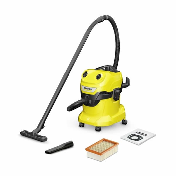 Våd- og tørstøvsuger Kärcher WD 4 V-20/5/22 1000 W 20 L Sort, Gul
