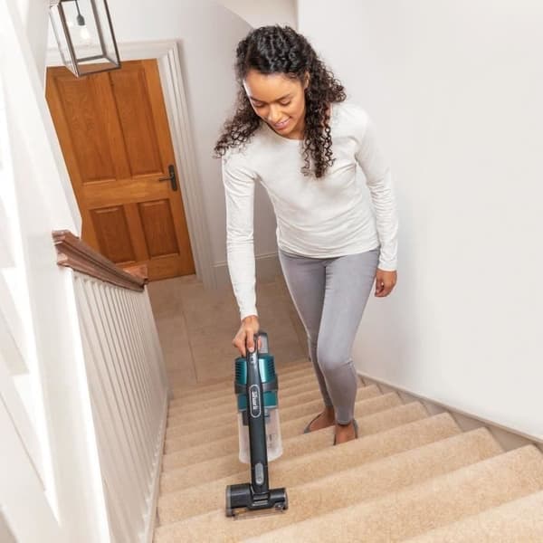 SHARK Cordless Stick Vacuum [IZ201EUT] Anti-hårinpackning, DuoClean, Flexology, TruePet, Enkelt batteri, Turkos