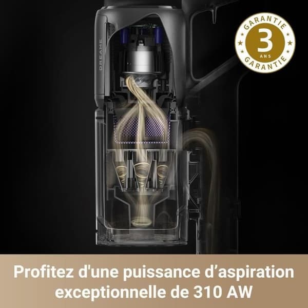 NEW DREAME Z30 - Sladdlös kvastdammsugare - Power 310 AW - Autonomi 90 Min - Dust Detection Technology