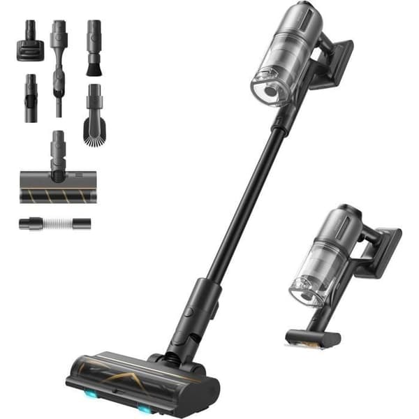 NEW DREAME Z30 - Sladdlös kvastdammsugare - Power 310 AW - Autonomi 90 Min - Dust Detection Technology Sort