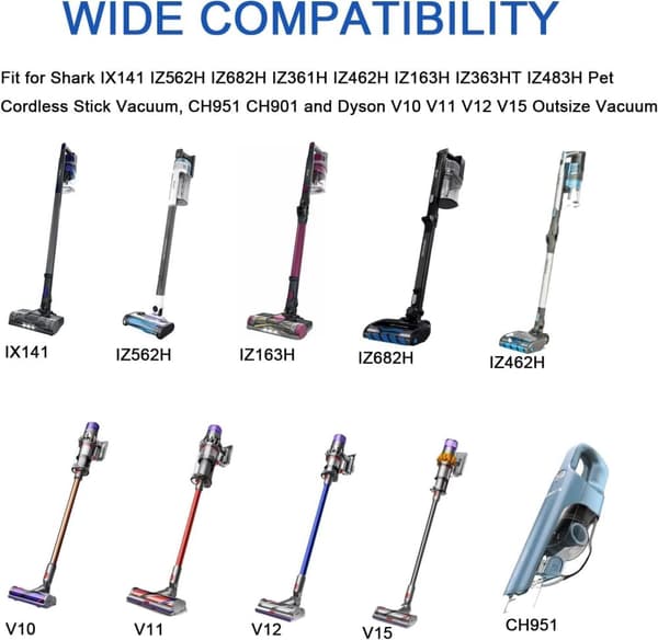 INF Veggmontert holder for Shark & Dyson trådløse støvsugere 0