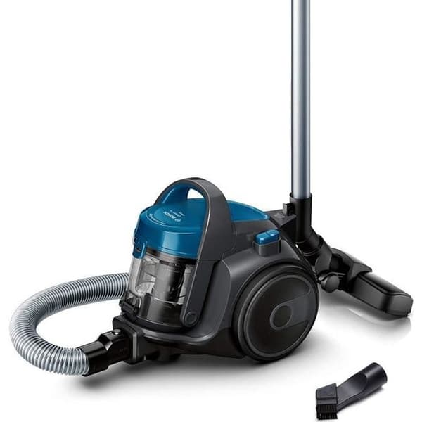 BOSCH BGC05A220A Blå påslös dammsugare - Släde - PureAir - Sensor utan påsar - Hi Spin Svart, Blå